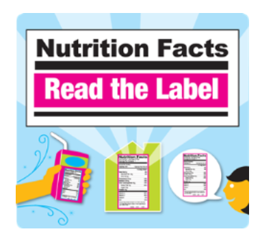 Nutrition Facts Read the Label with an image of nutrition facts labels