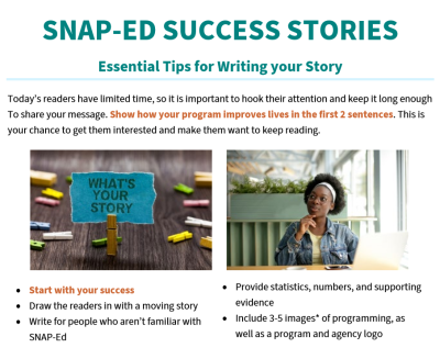 SNAP-Ed Success Stories
