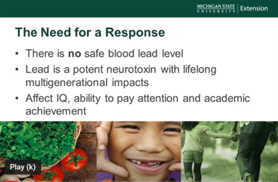 Michigan State University Extension: The Need for a Response with bullet points screenshot