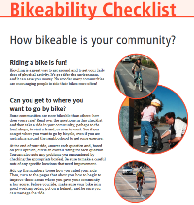 Bikeability Checklist
