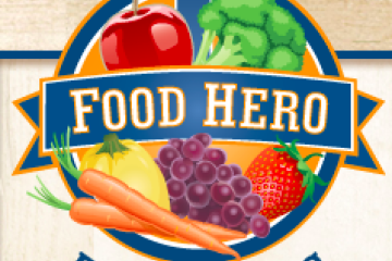 Food Hero Logo with a fruits and vegetables