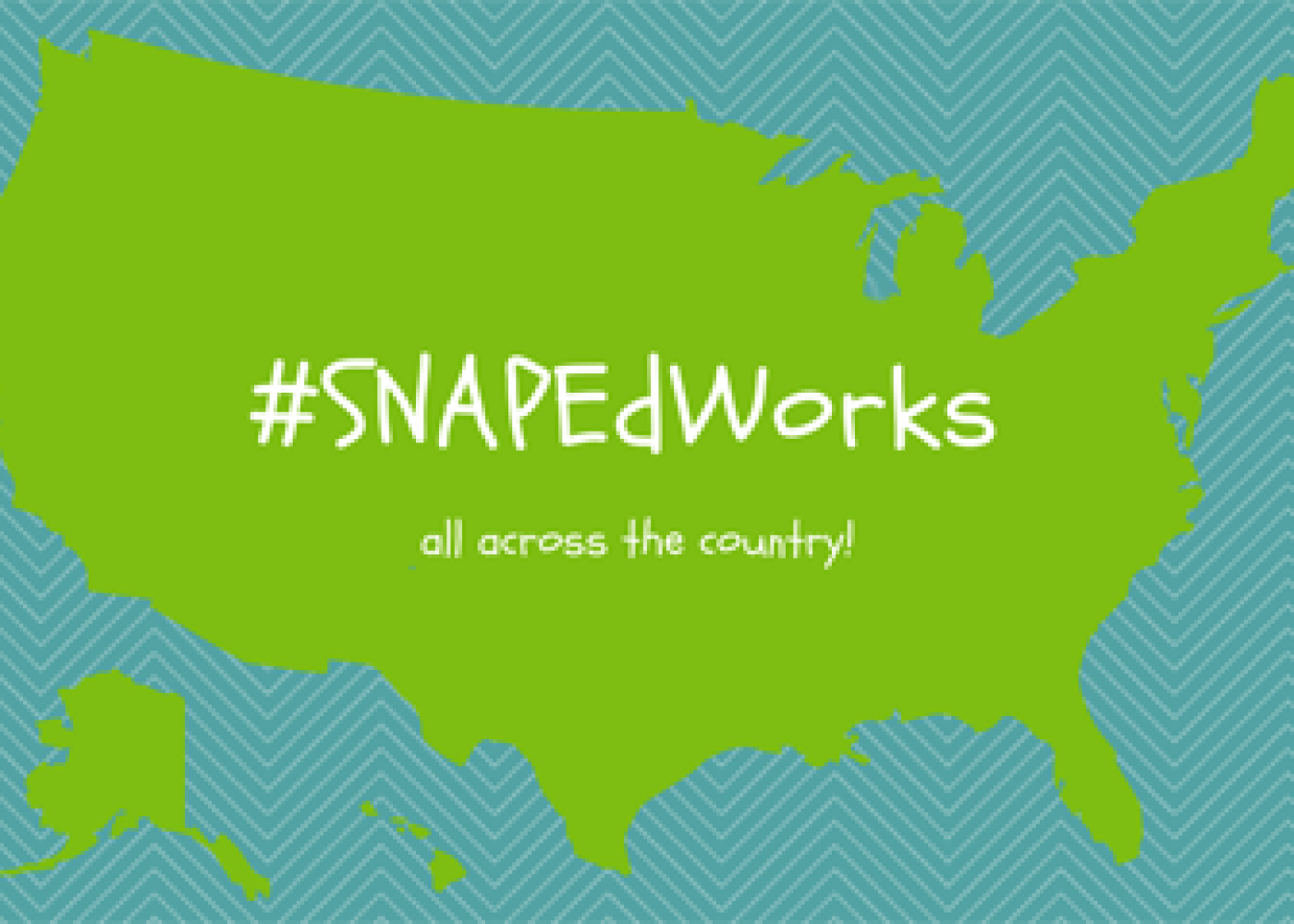 snapedworks hashtag on a map of US