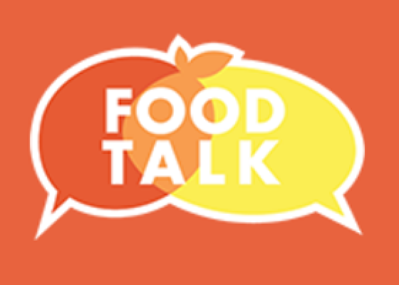 Food Talk orange background