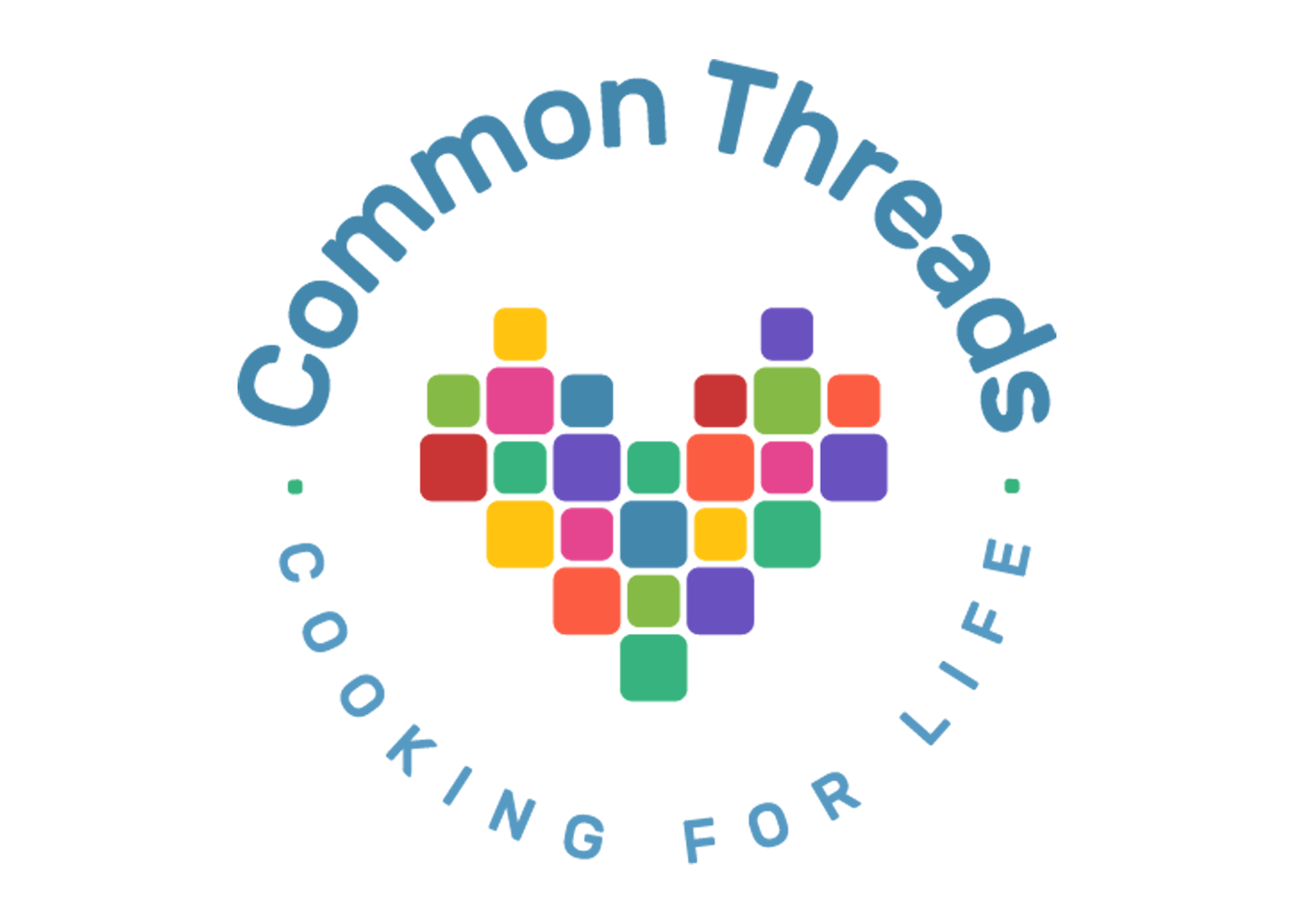 Common Threads cooking for life with a heart in the middle