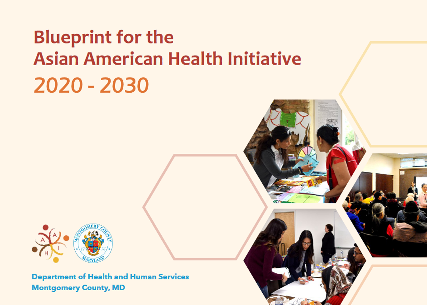 Cover of "Bluepring for the Asian American Health Initiative 2020-2023"