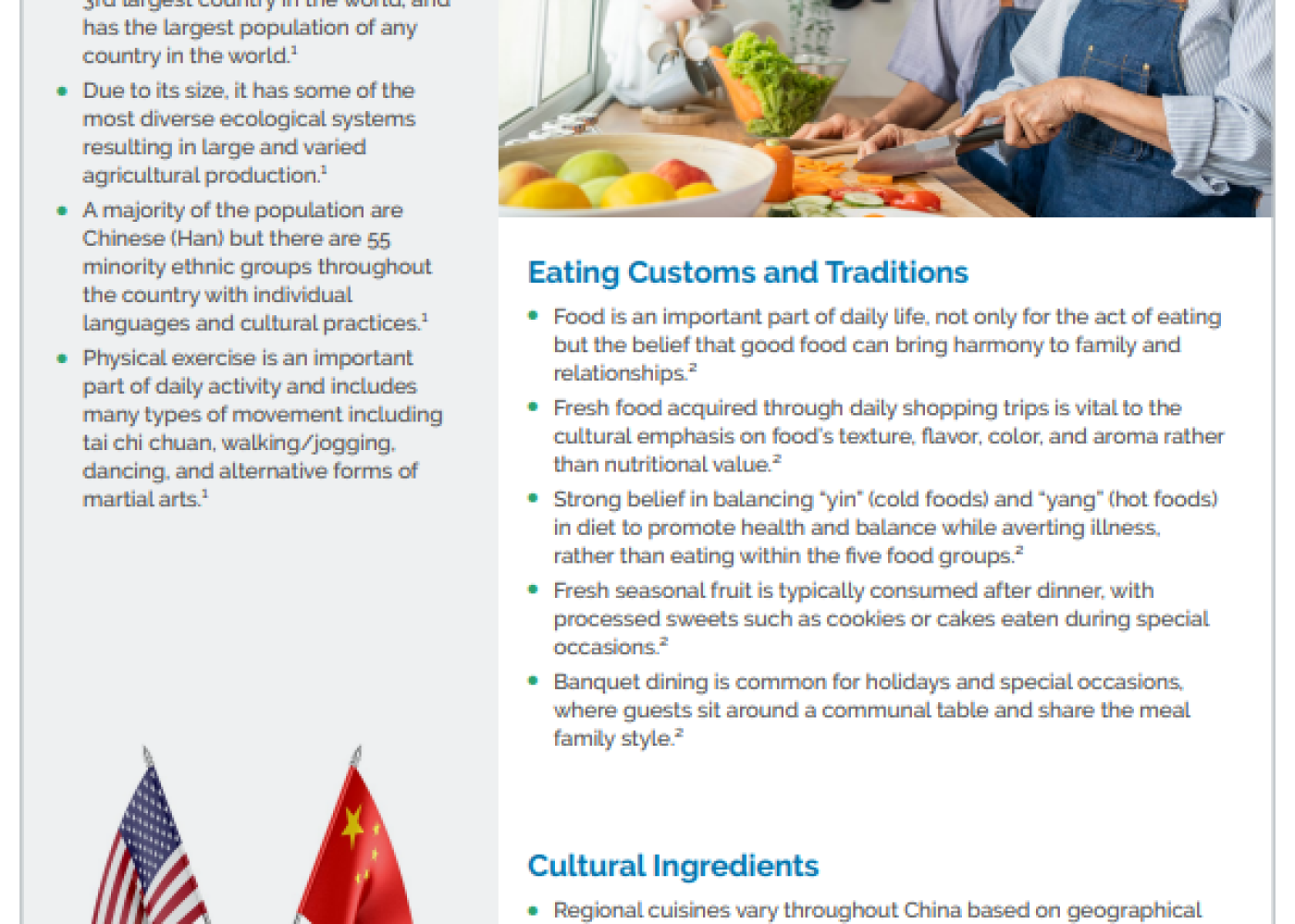 SNAP-Ed Cultural Awareness Toolkit - Chinese. Thumbnail image of a page.