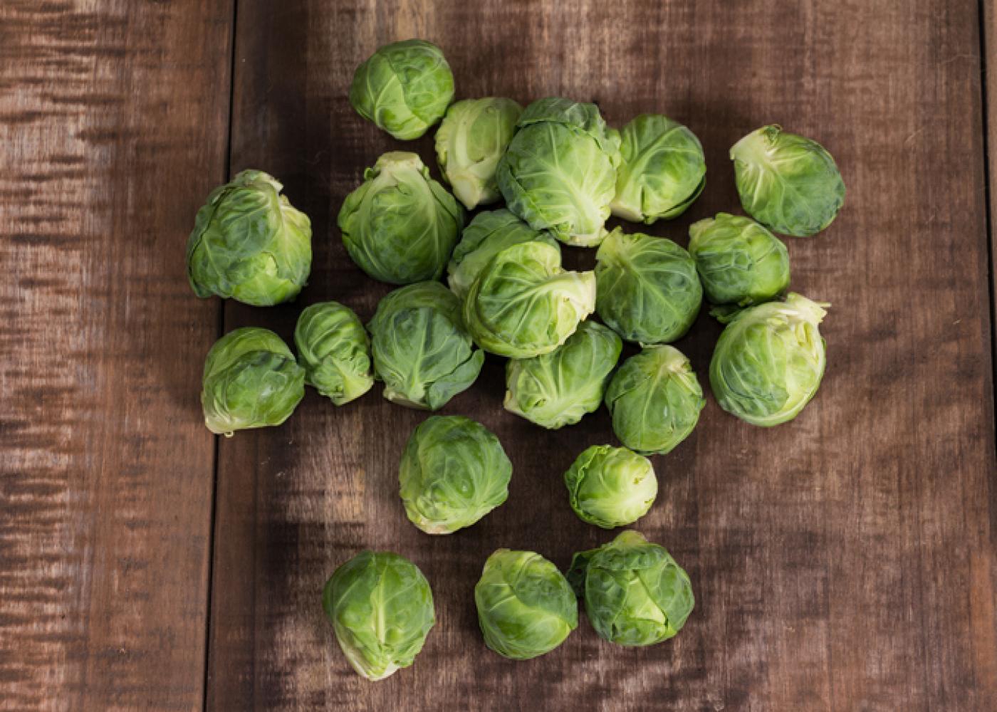 brussels sprouts on a table