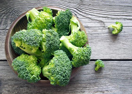 broccoli florets in a bowl